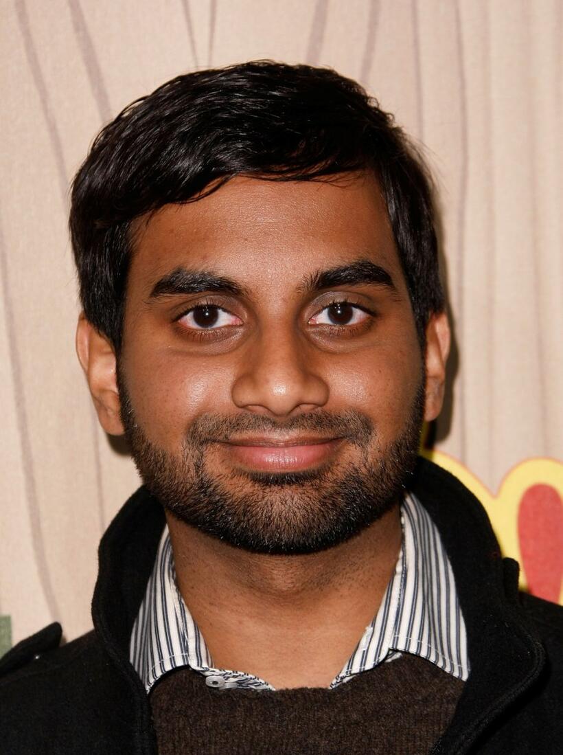Aziz Ansari at the premiere of "Parks & Recreation."
