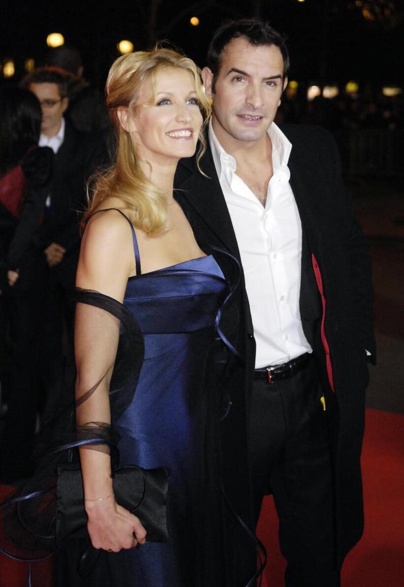 Alexandra Lamy and Jean Dujardin at the 32nd Nuit des Cesar ceremony, France's top movie awards.