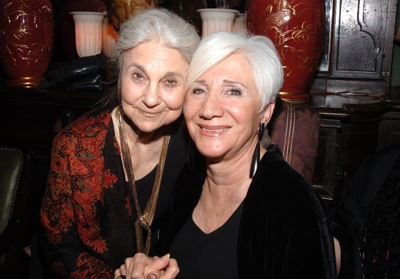 Olympia Dukakis and Lynn Cohen at the National Arts Club celebration honoring Olympia Dukakis.