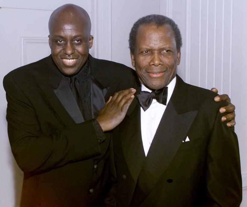 Bill Duke and Sidney Poitier at the ASCAP's 16th Annual Film and Television Music Awards at the Beverly Hilton Hotel, Beverly Hills.