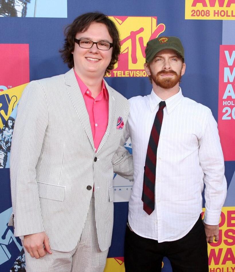Clark Duke and Seth Green at the 2008 MTV Video Music Awards.