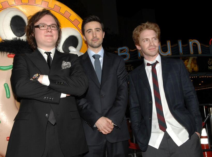 Clark Duke, Josh Zuckerman and Seth Green at the premiere of "Sex Drive."
