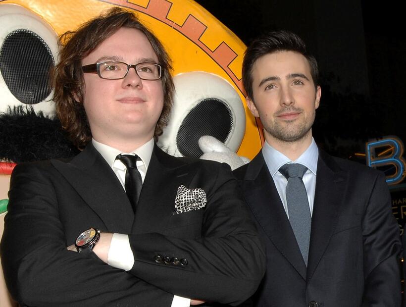 Clark Duke and Josh Zuckerman at the premiere of "Sex Drive."