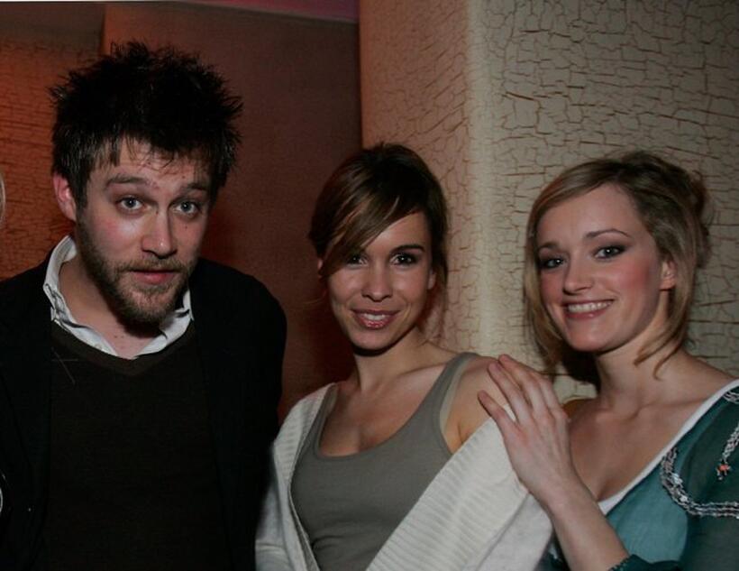 Ken Duken, Mareike Fell and Judith Richter at the Inside Blue Night Blue Bear party.