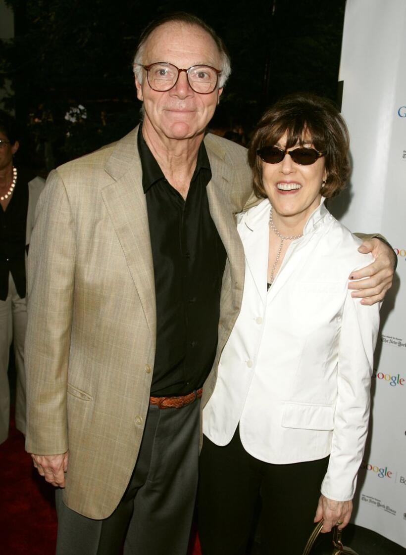 Nora Ephron and Nick Pileggi at the opening night of "MacBeth".