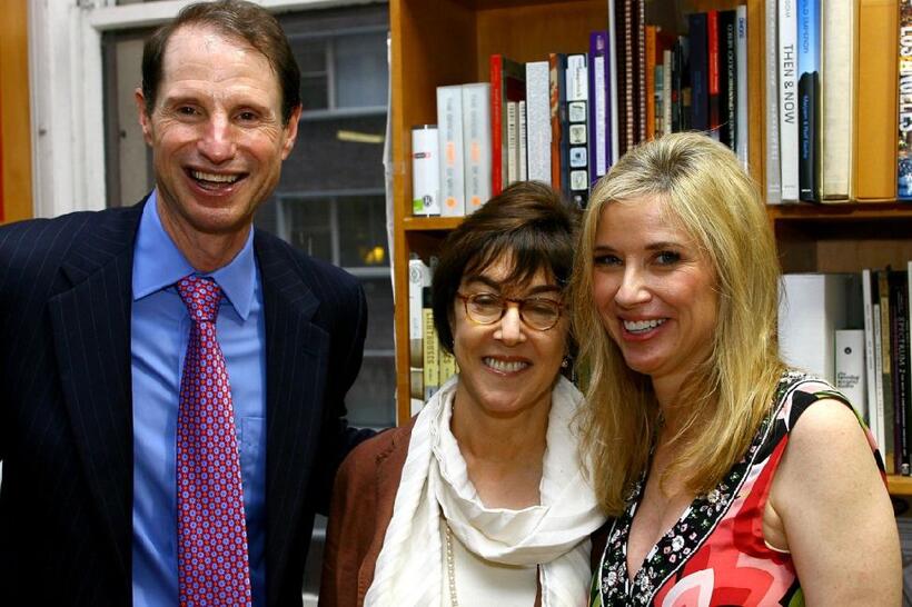 Nora Ephron, Senator Ron Wyden and Nancy Bass Wyden at the Publisher Weeklys celebration party.