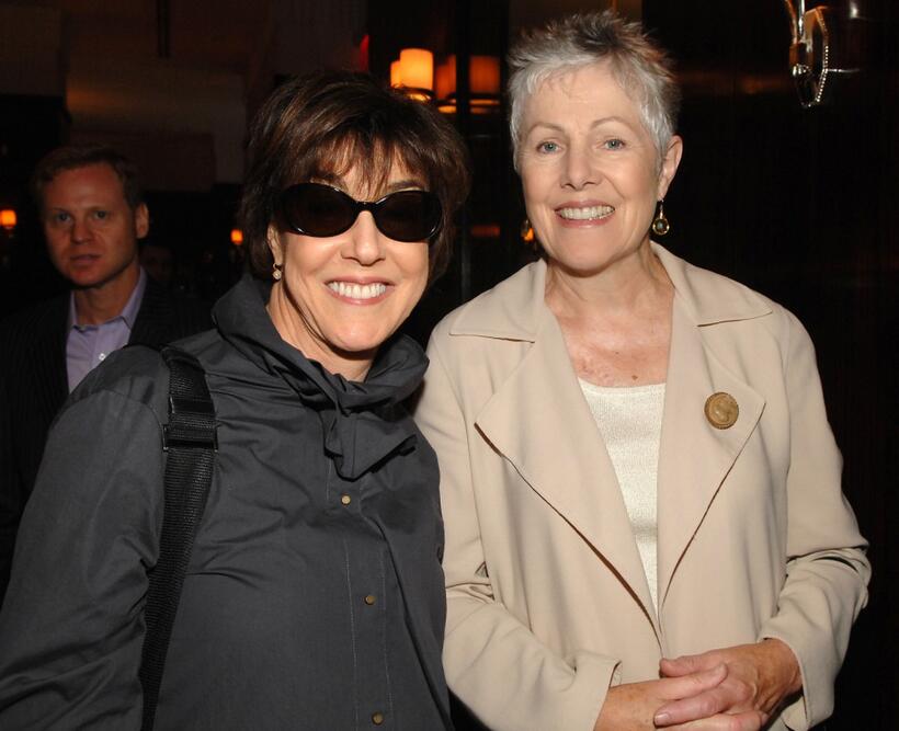 Nora Ephron and Lynn Redgrave at a lunch in honor of "The Jane Austen Book Club".