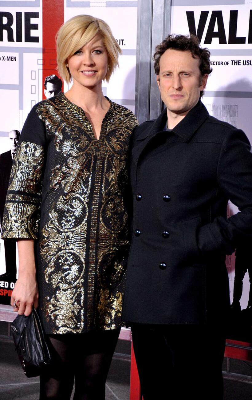 Jenna Elfman and Bodhi Elfman at the Los Angeles premiere of "Valkyrie."