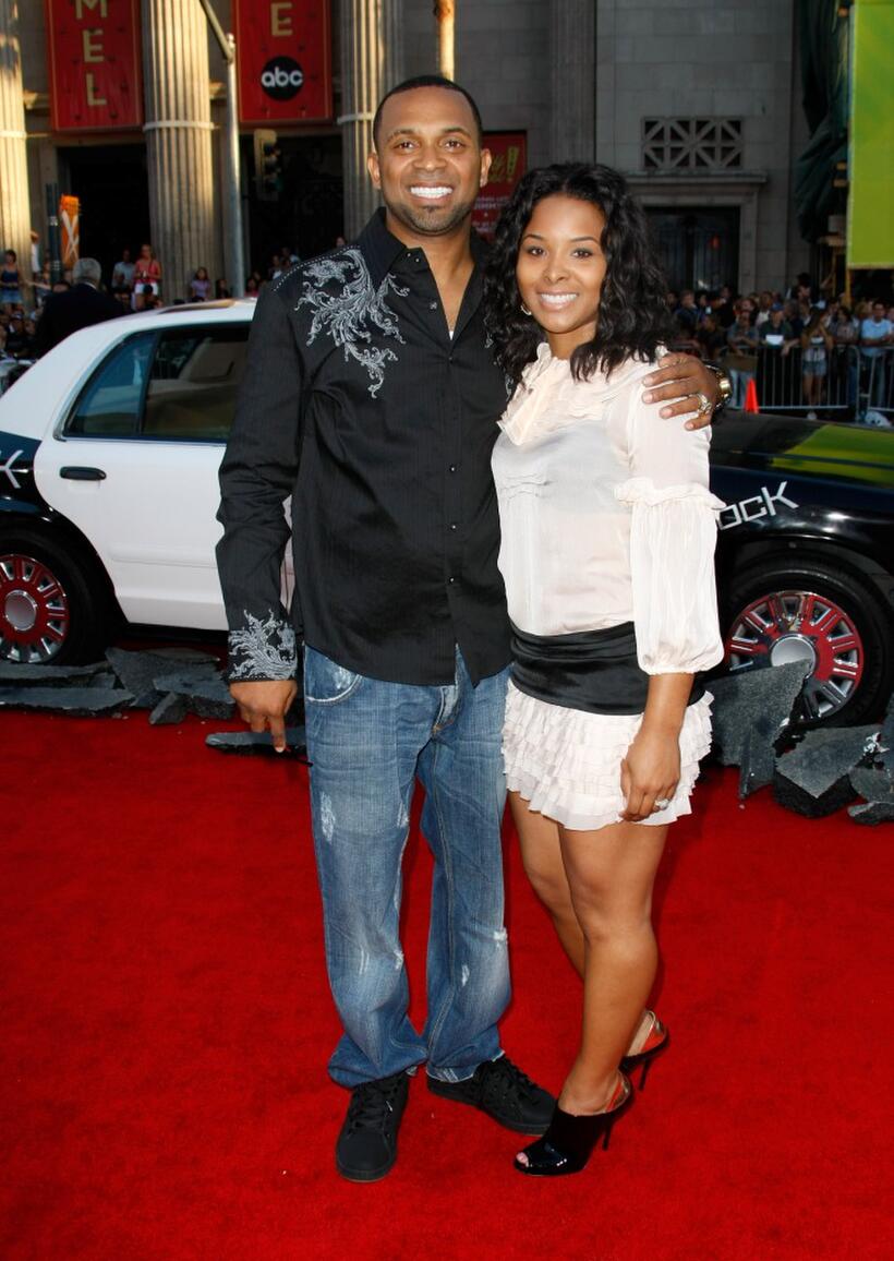 Mike Epps and Michelle Epps at the premiere of "Hancock."