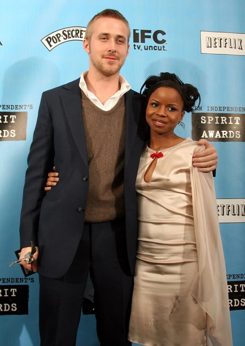 Ryan Gosling and Shareeka Epps at the 22nd Annual Film Independent Spirit Awards.