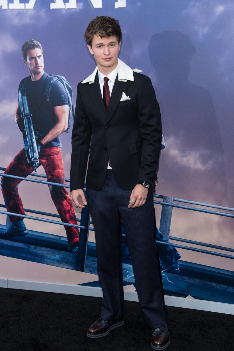 Ansel Elgort at the New York premiere of "The Divergent Series: Allegiant."