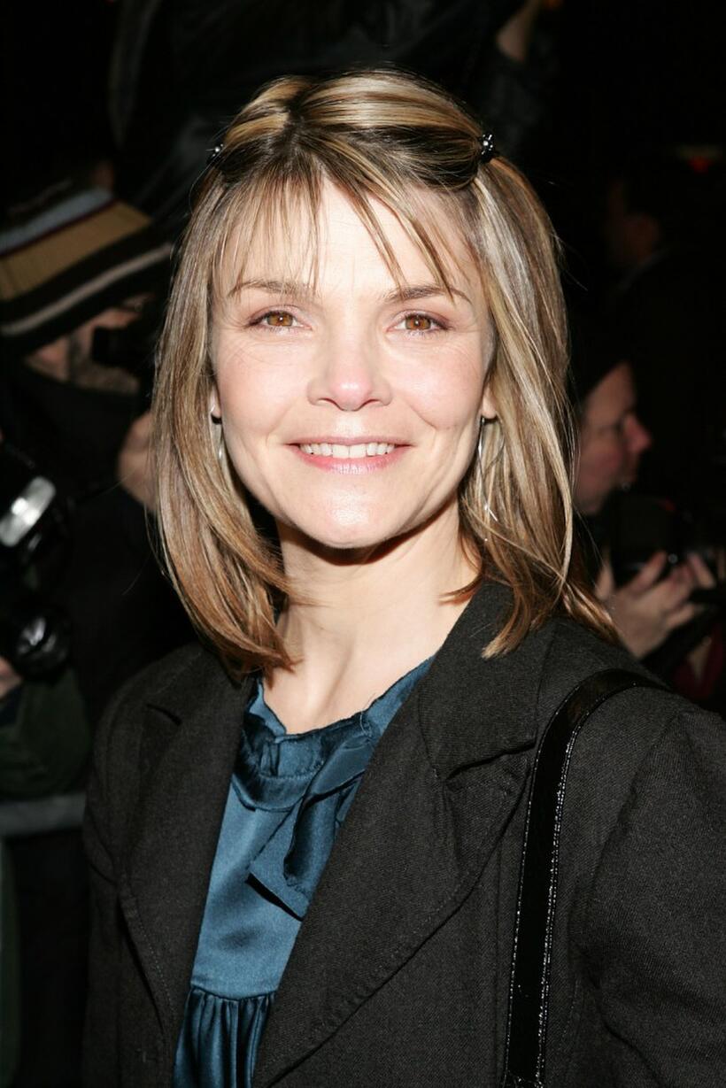 Kathryn Erbe at the opening night of Talk Radio.