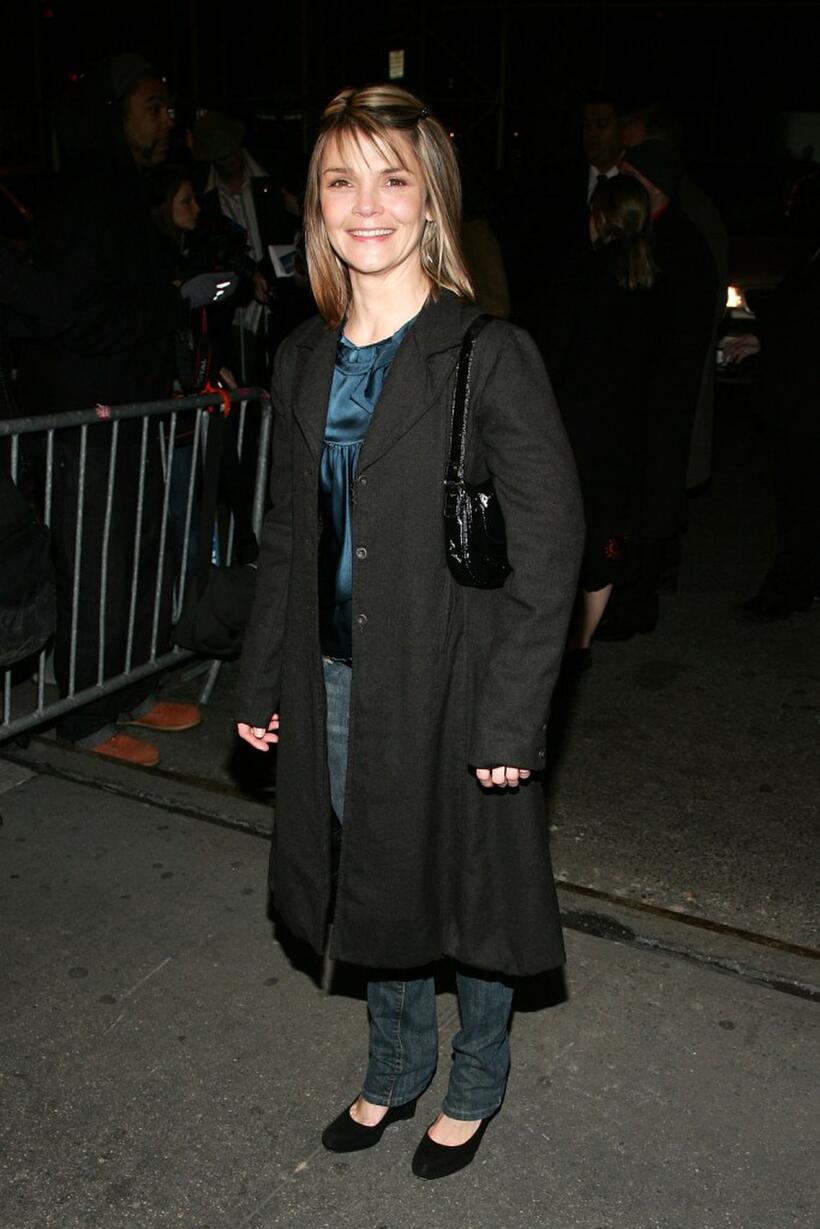 Kathryn Erbe at the opening night of Talk Radio.