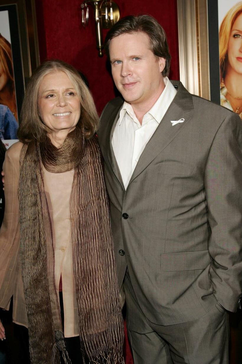 Cary Elwes and author Gloria Steinem at the premiere of Georgia Rule.