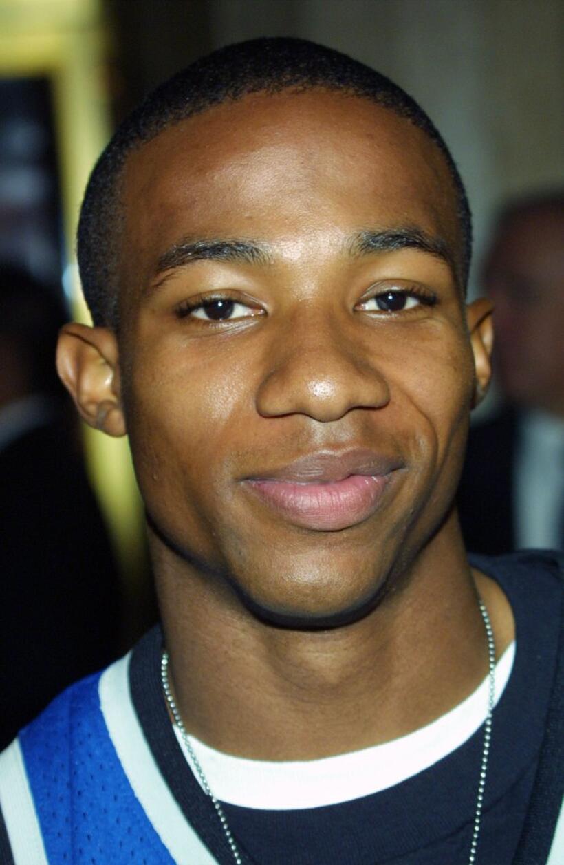 Arlen Escarpeta at the premiere of "Timeline."