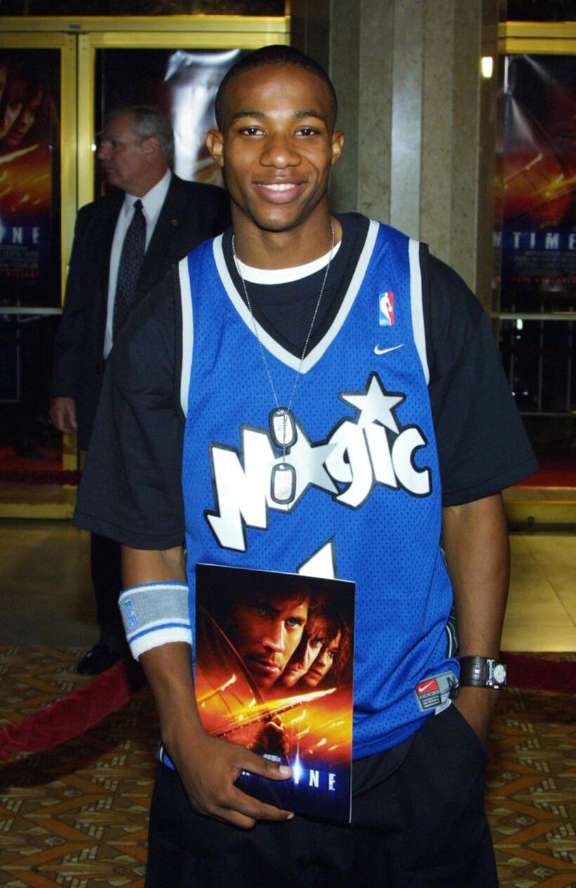 Arlen Escarpeta at the premiere of "Timeline."