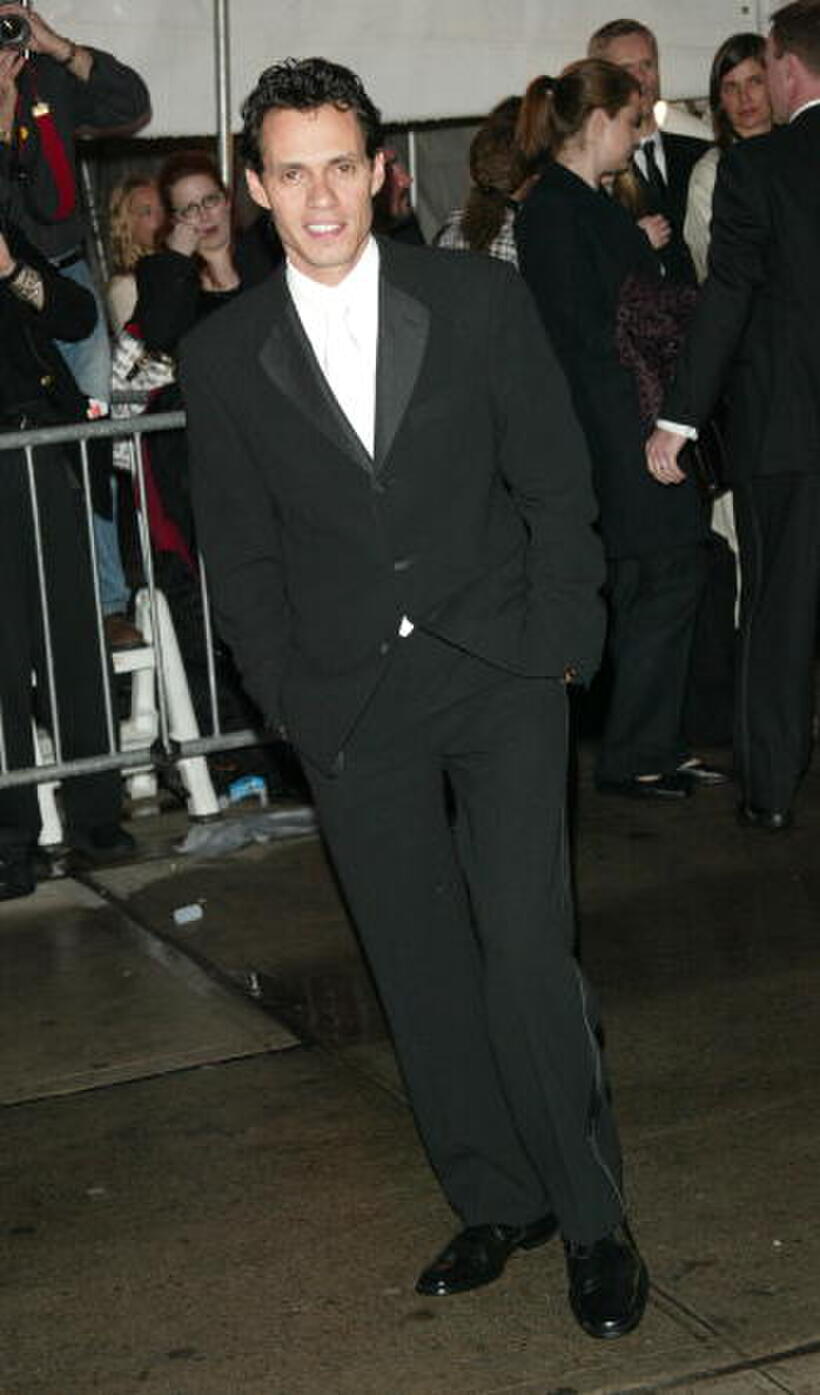 Marc Anthony at the "Dangerous Liaisons: Fashion and Furniture in the 18th Century" Costume Institute benefit gala in N.Y.
