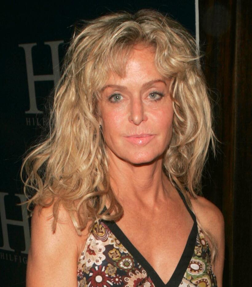 Farrah Fawcett at the after party of "Tommy Hilfiger" during the Olympus Fashion Week Spring 2005.