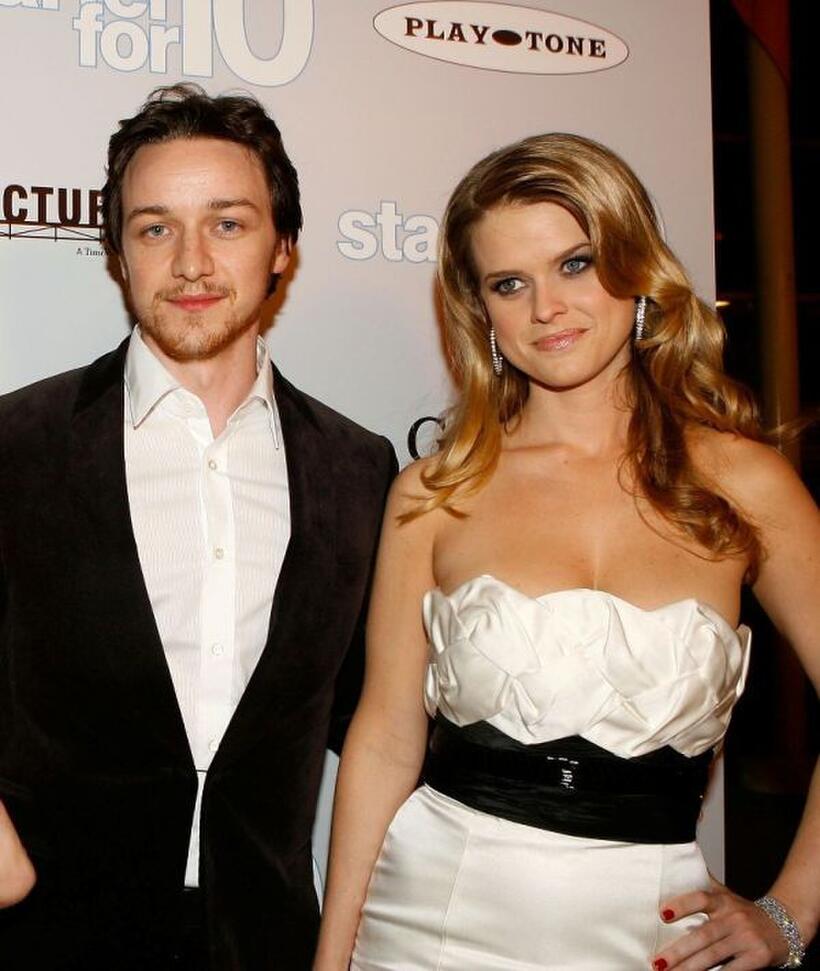 James McAvoy and Alice Eve at the premiere of "Starter for 10."