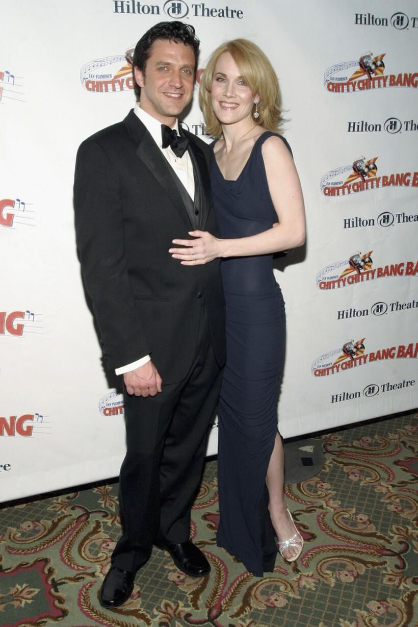 Raul Esparza and Erin Dilly at the opening of "Chitty Chitty Bang Bang."
