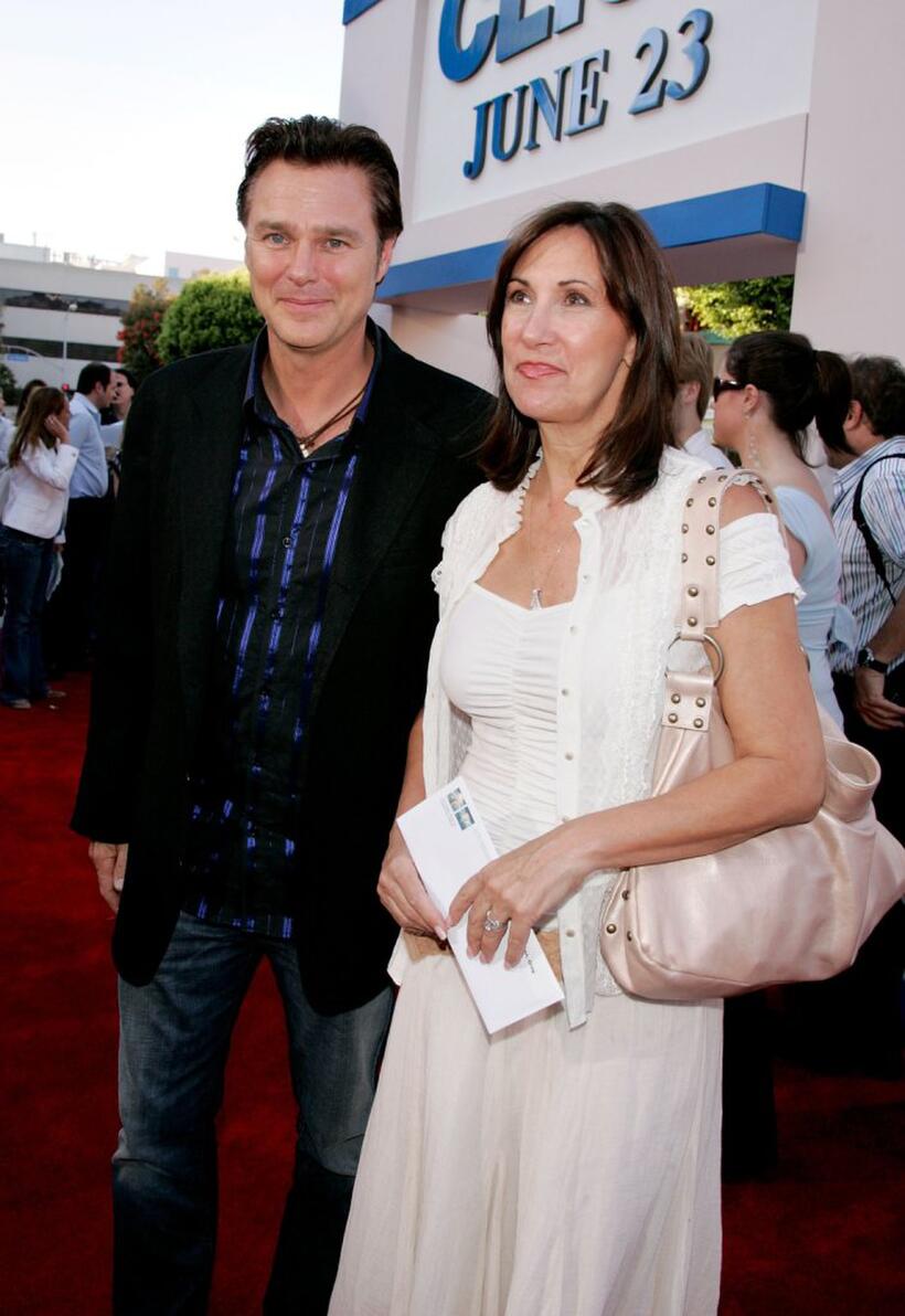 Greg Evigan and Guest at the premiere of "Click."