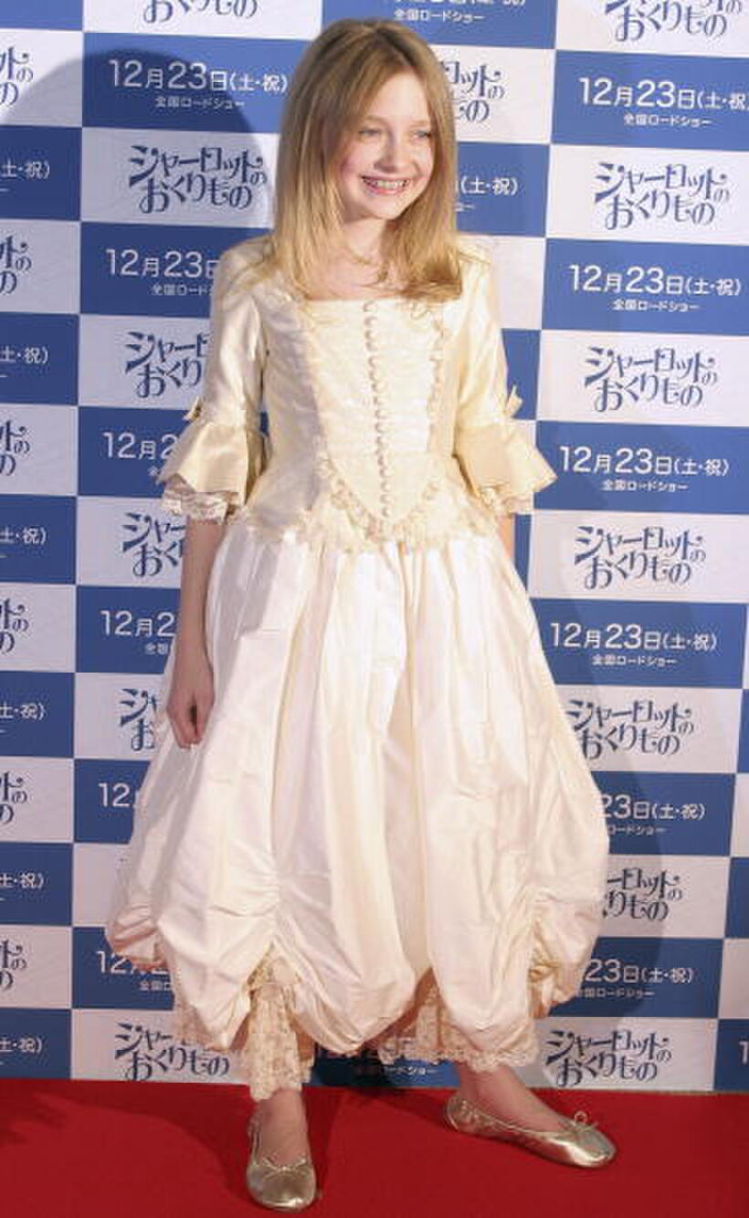 Dakota Fanning at the Japan premiere of "Charlotte's Web."