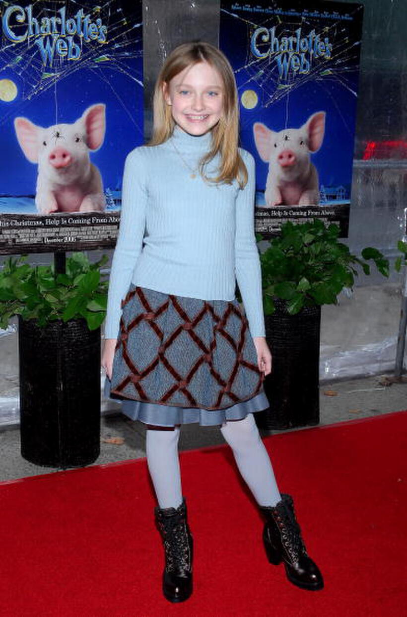 Dakota Fanning at the screening of "Charlotte's Web."