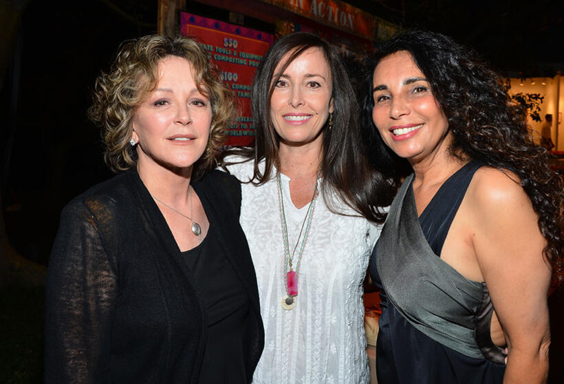 Bonnie Bedelia, Caroleen Feeney and Shanit Schwartz at the GiveLove 2nd Annual Art Auction and Fundraiser for Haiti with Patricia Arquette & Rosetta Getty.