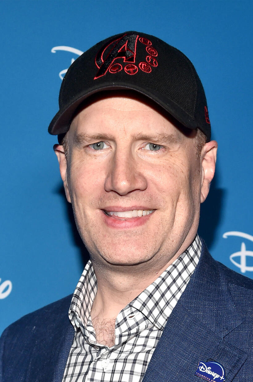 Kevin Feige at the Disney+ Showcase at Disney's D23 EXPO 2019 in Anaheim.