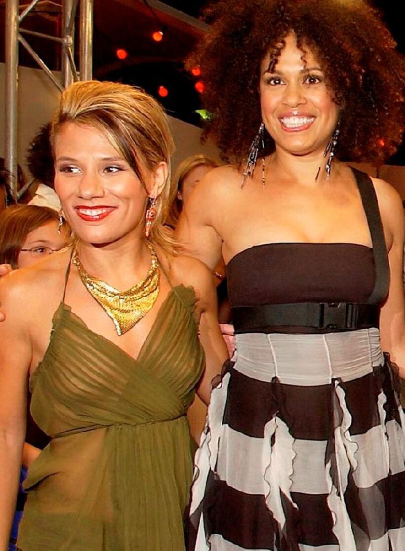Tania Dako and Christine Anu at the Popstars Live final.