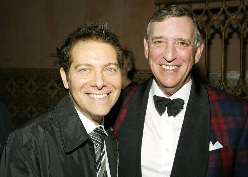 Michael Feinstein and Peter Grosslight at the William Morris Agency Post Grammy Party.