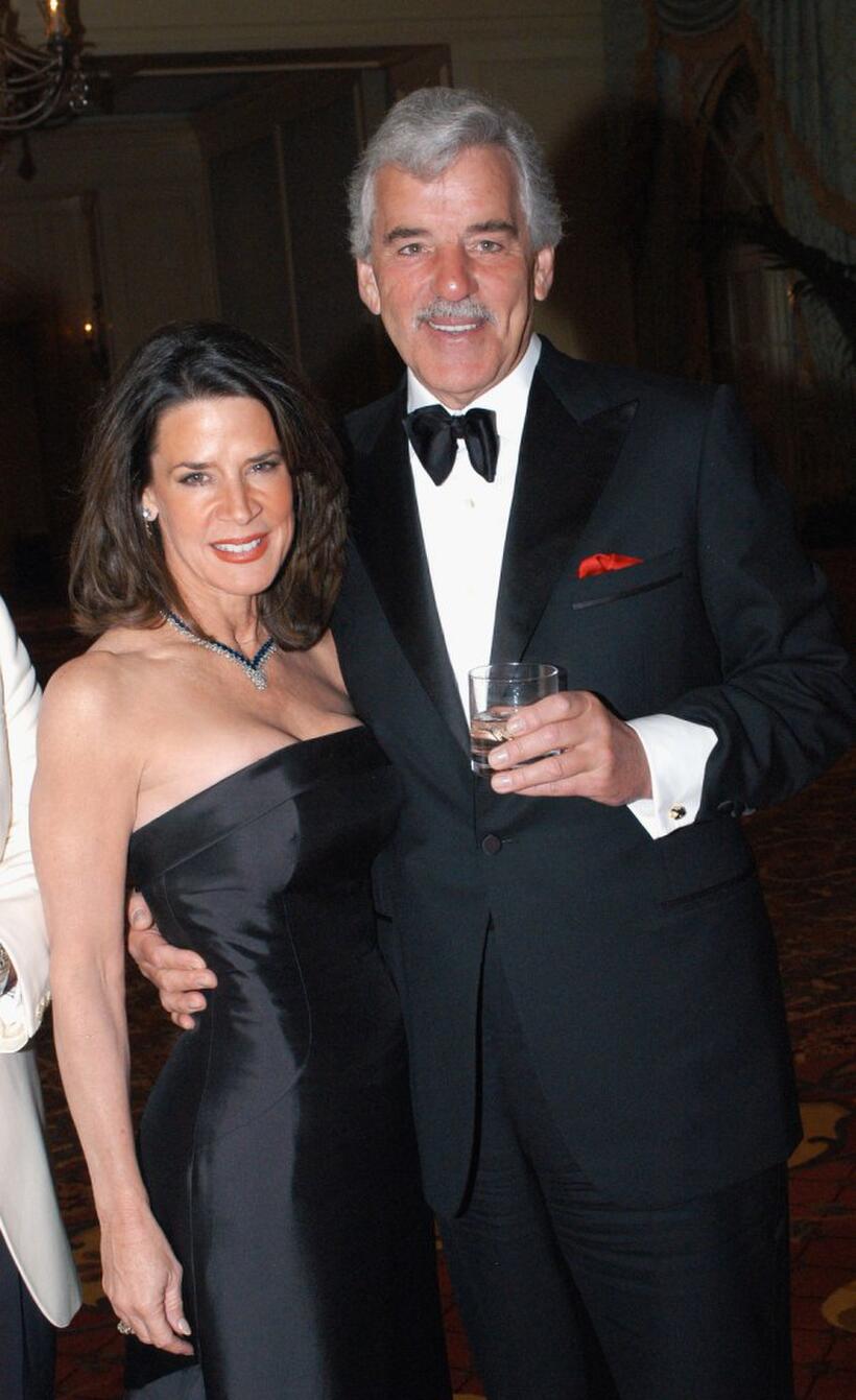 Dennis Farina and Katherine Harris at the ball des sports gala evening.