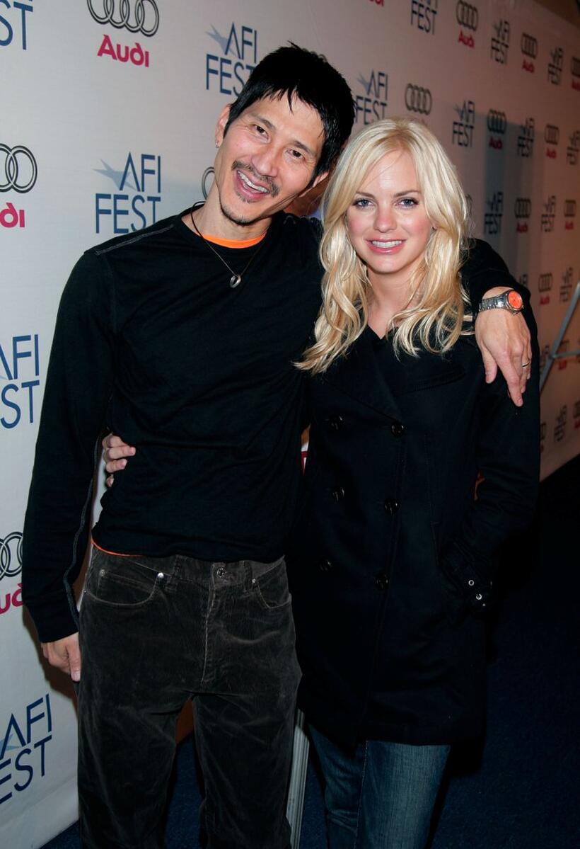 Gregg Araki and Anna Faris at the 2007 Sundance Film Festival.