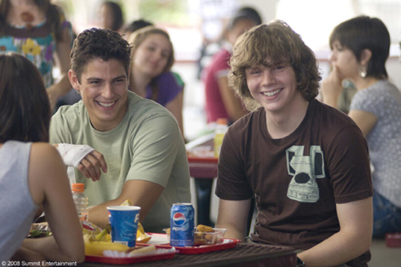 Sean Faris and Evan Peters in "Never Back Down."