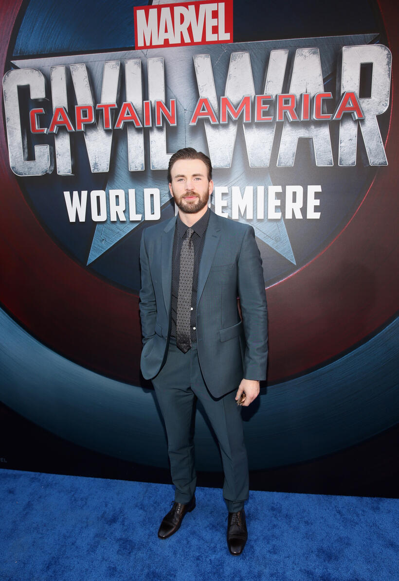 Chris Evans at the California premiere of "Captain America: Civil War."
