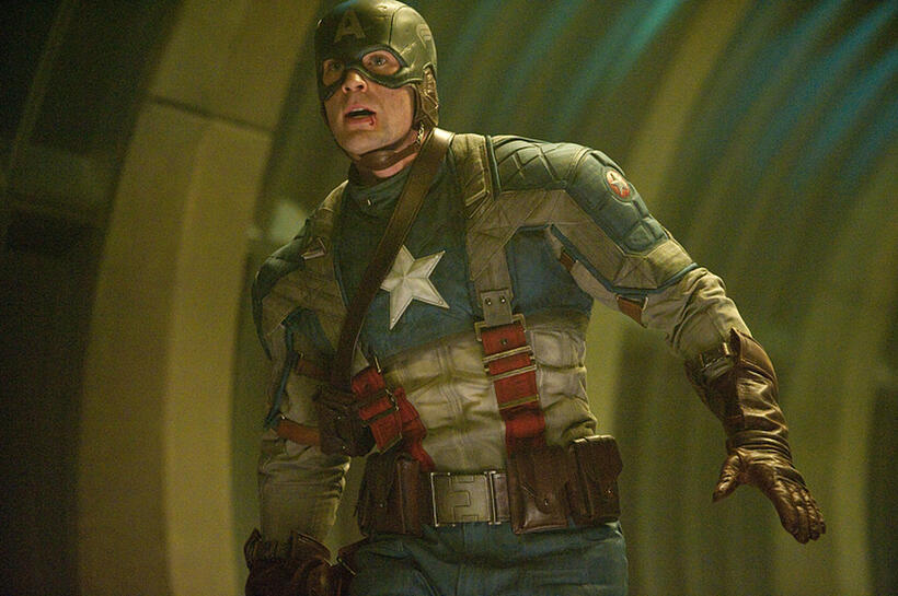 Chris Evans as Captain America in "Captain America: The First Avenger."