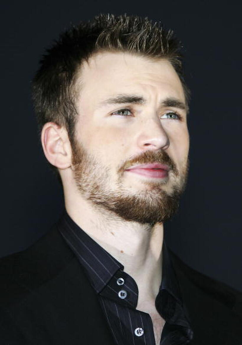 Chris Evans at the Germany premiere of "Fantastic Four."