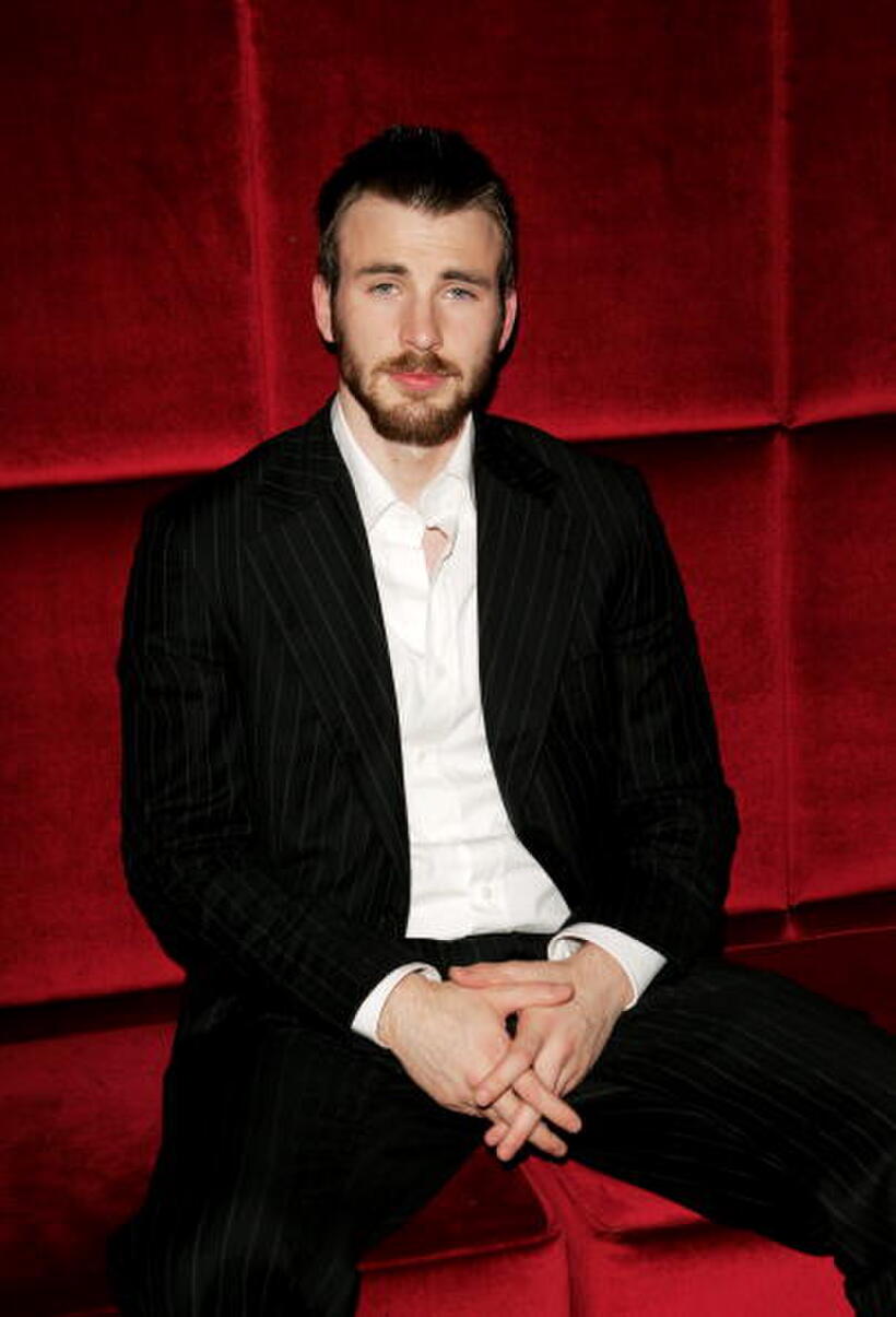 Chris Evans at the after party of the London premiere of "Fantastic Four." 