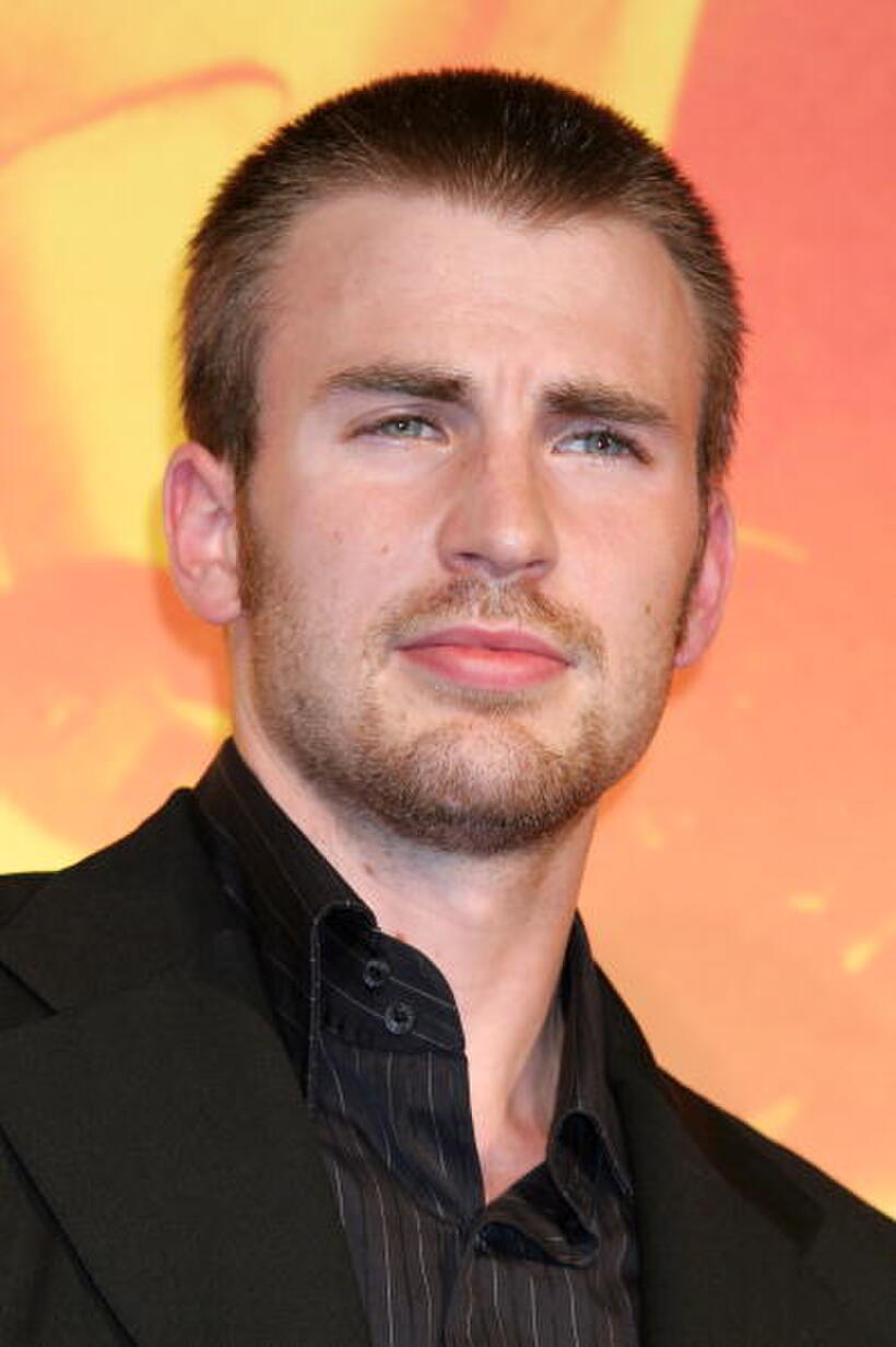 Chris Evans at the Japan premiere of "Fantastic Four."