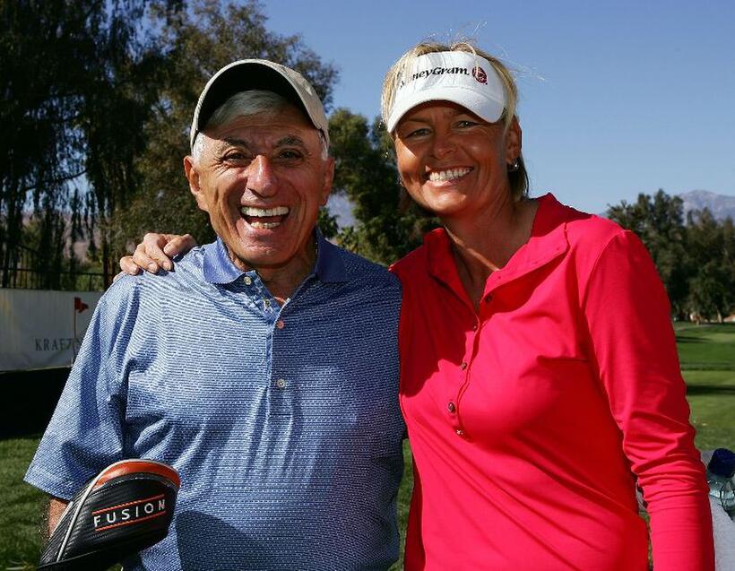 Jamie Farr and Liselotte Neumann at the Kraft Nabisco Championship.