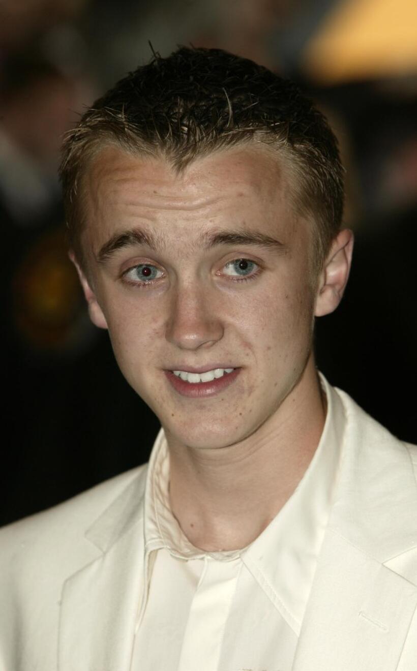 Tom Felton at the UK premiere of "Harry Potter And The Prisoner Of Azkaban."