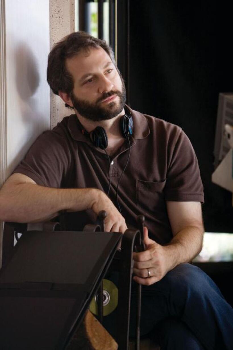 Writer/director/producer Judd Apatow on the set of "Funny People."