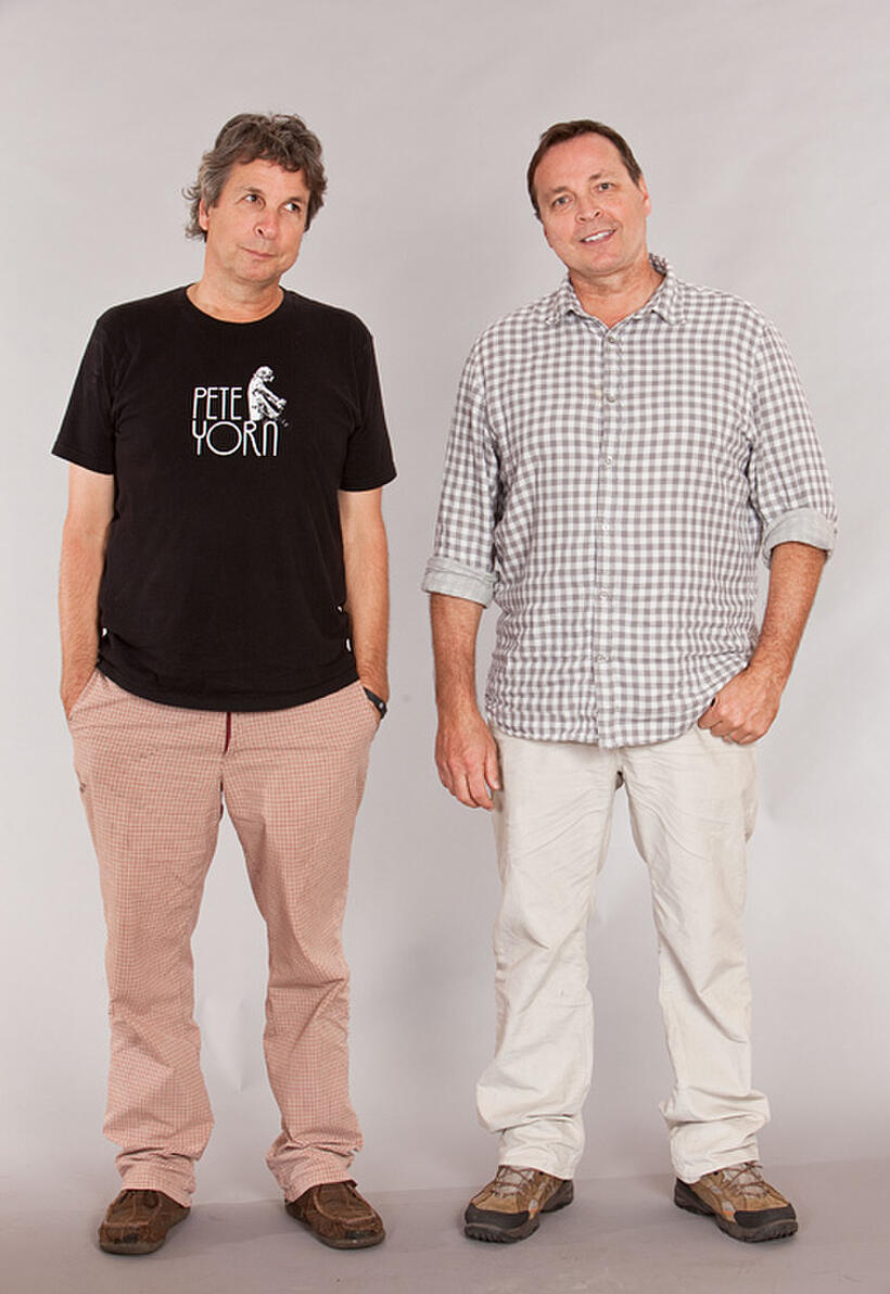 Peter Farrelly and Bobby Farrelly on the set of "Hall Pass."