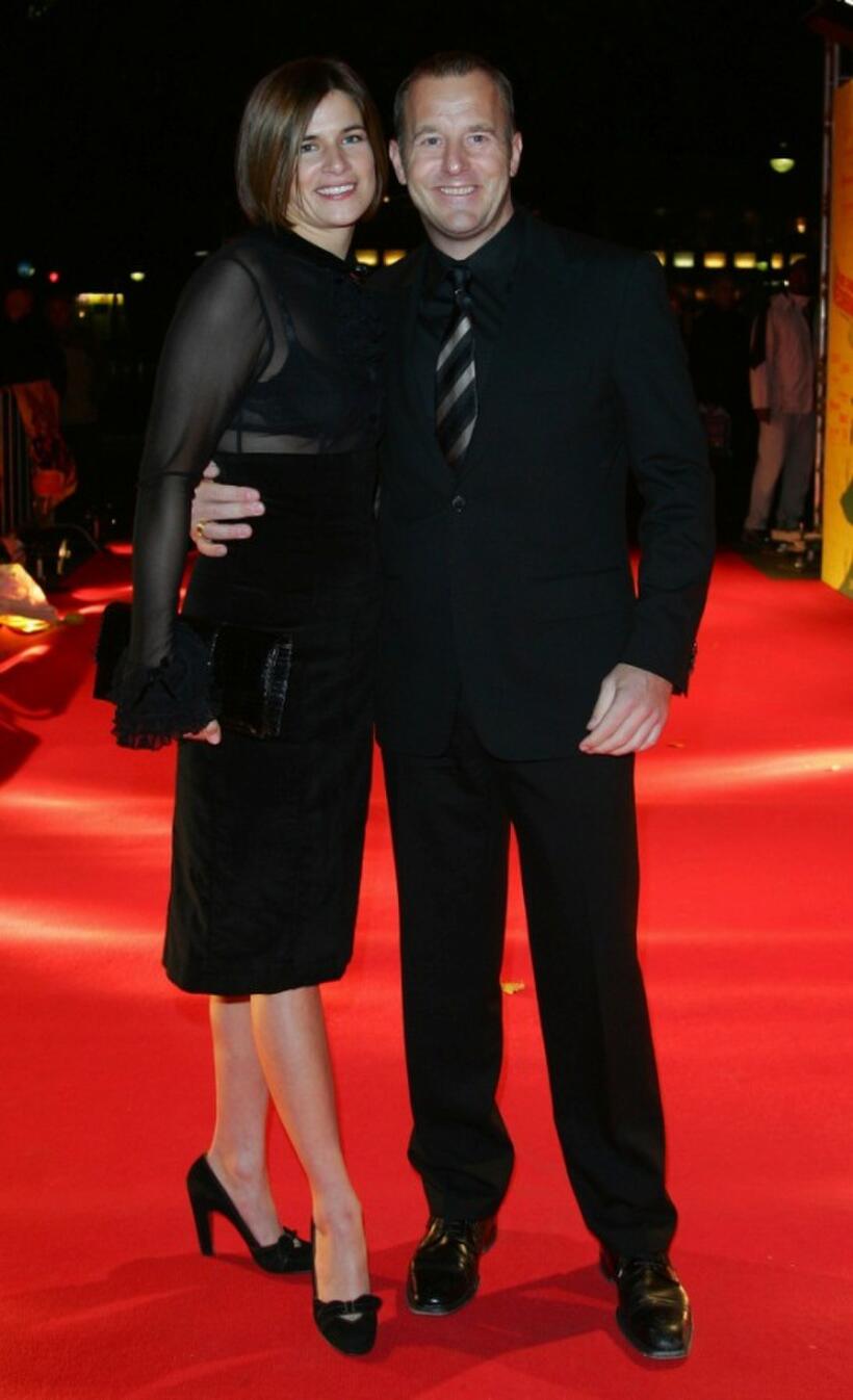 Marie-Jeanette Steinle and Heino Ferch at the premiere of "Meine Schoene Bescherung."