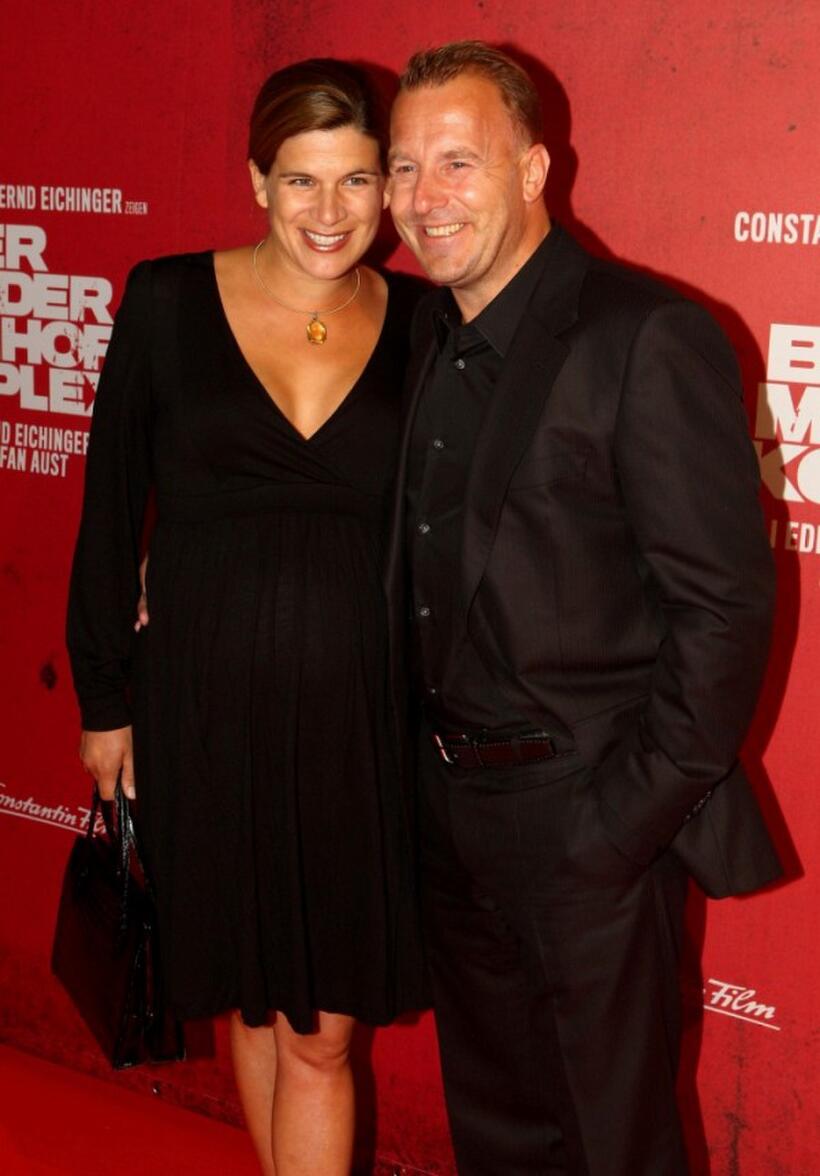Marie-Jeanette Ferch and Heino Ferch at the premiere of "The Baader Meinhof Complex."