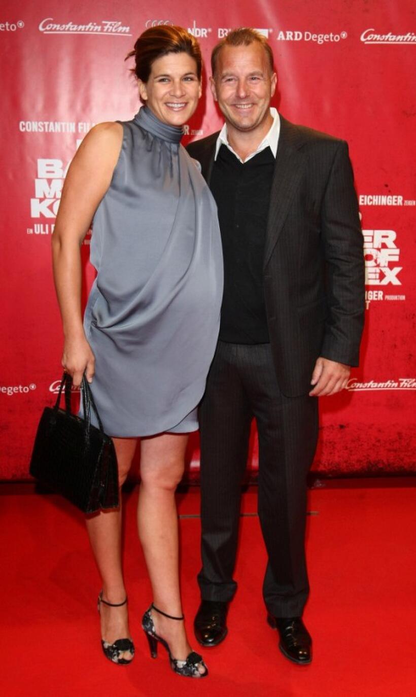 Marie-Jeanette Ferch and Heino Ferch at the premiere of "The Baader Meinhof Complex."