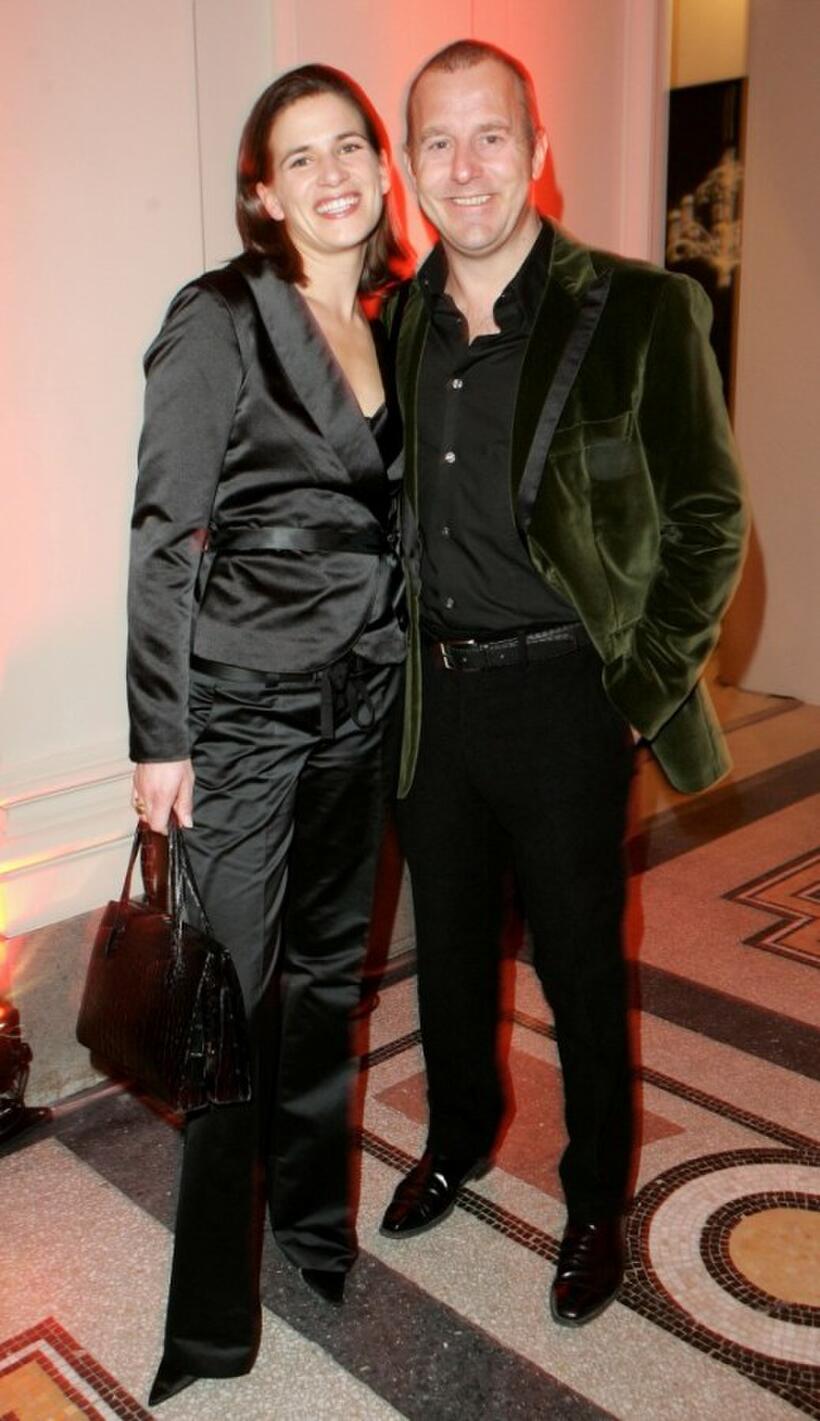 Marie-Jeanette Steinle and Heino Ferch at the Dom Perignon Salon party during the 57th Berlin International Film Festival.