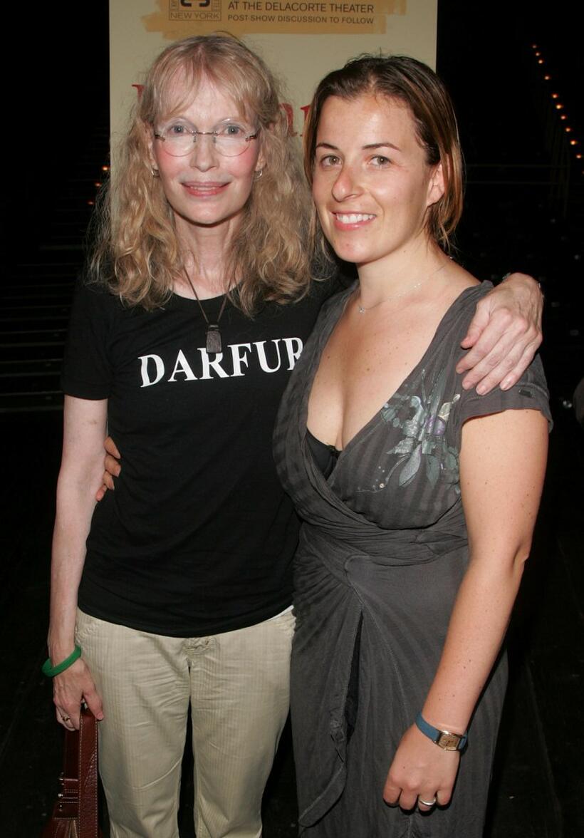 Mia Farrow and Winter Miller at the after party for a special reading of "In Darfur".