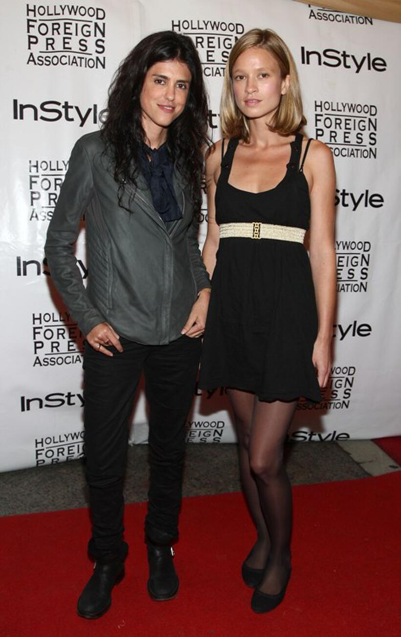 Francesca Gregorini and Amy Ferguson at the InStyle and HFPA Toronto Film Festival party.