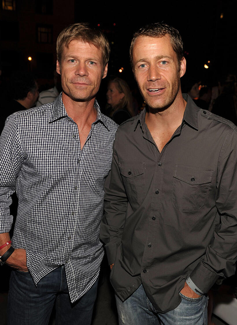 Joel Gretsch and Colin Ferguson at the EW and SyFy party during the Comic-Con 2010 in California.